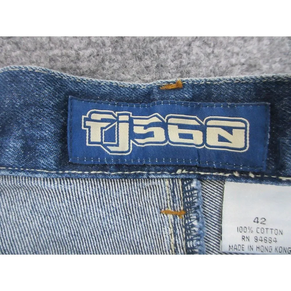 VINTAGE FJ560 Fat Joe Jeans Mens 42 Hip Hop Baggy Y2K Streetwear DEADSTOCK 42X32 - Picture 9 of 16